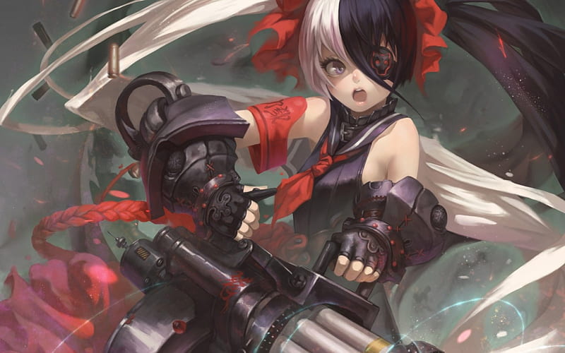 Blade & Soul, red, girl, anime, blade and soul, game, black, iorlvm, hat,  HD wallpaper | Peakpx