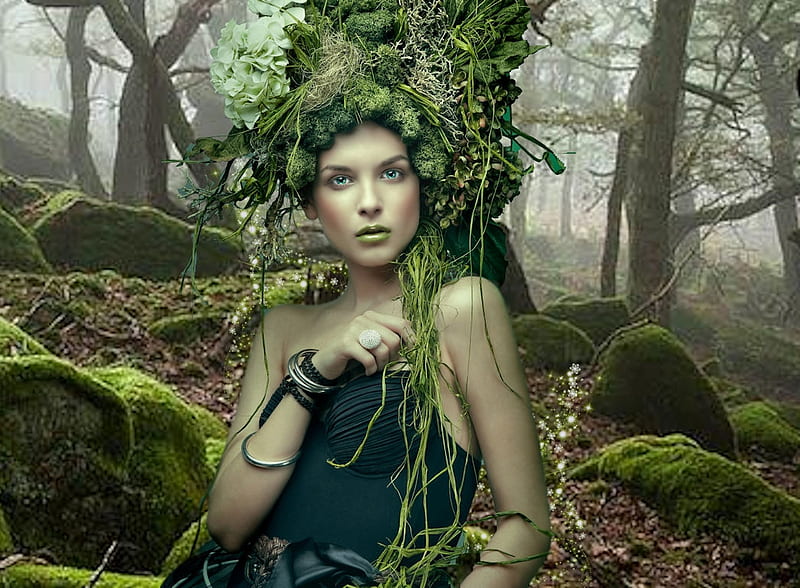 Moss Forest Guardian, artistic, pretty, stunning, breathtaking, bonito ...