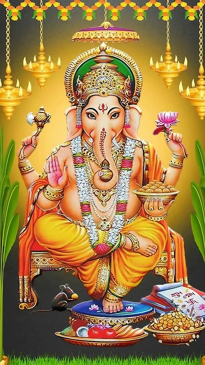 Vighnaharta Shree Ganesh, god vighnaharta, lord, god, bhakti, devtional, HD phone wallpaper