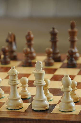 brown chess piece the game #Chess #figure #4K #wallpaper