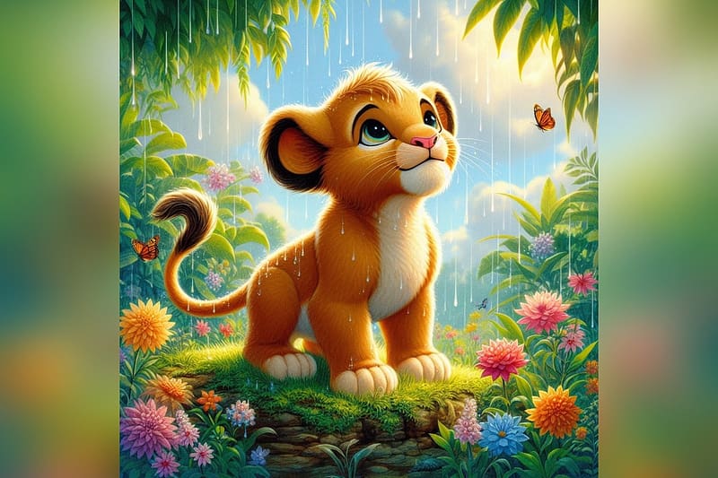 Baby simba, lionking, disney, bigcat, Simba, HD wallpaper
