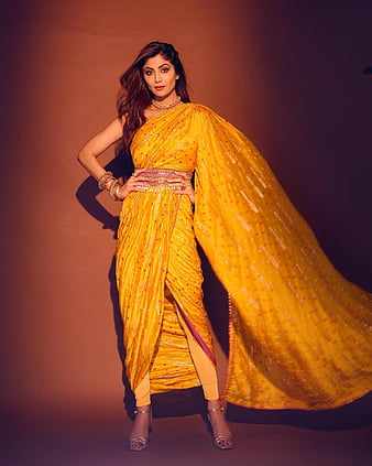 SHILPA SHETTY sari fashion design HD phone wallpaper Peakpx