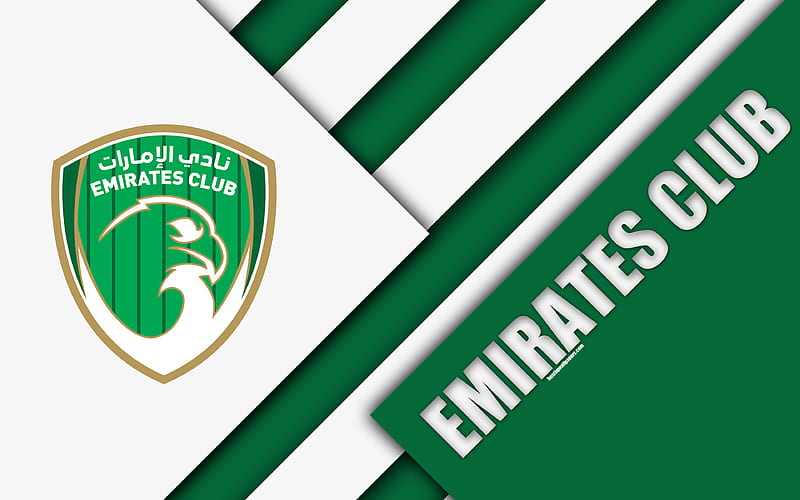 Emirates FC, emirate football club material design, green white ...