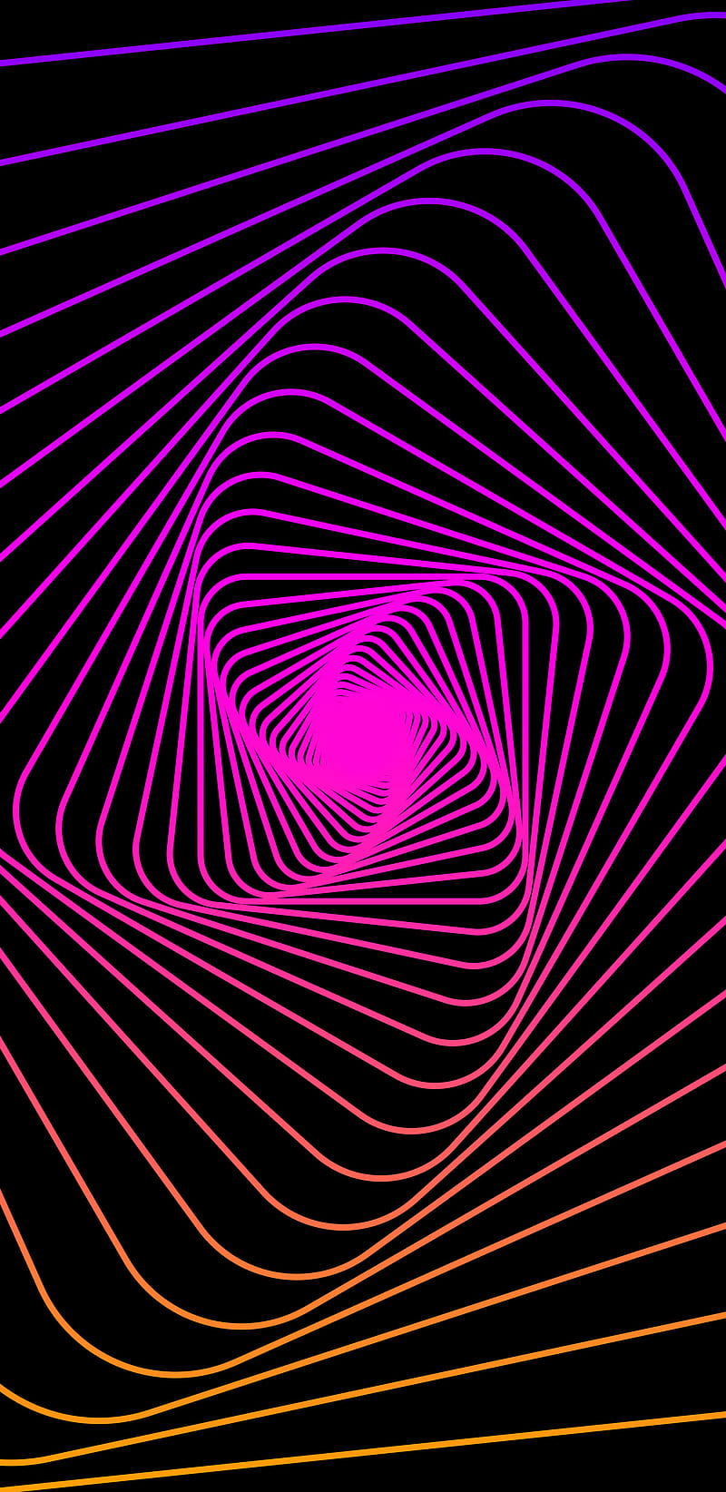 Spiral, amoled, android, apple, dark, edge, iphone, neon, note, samsung, HD phone wallpaper