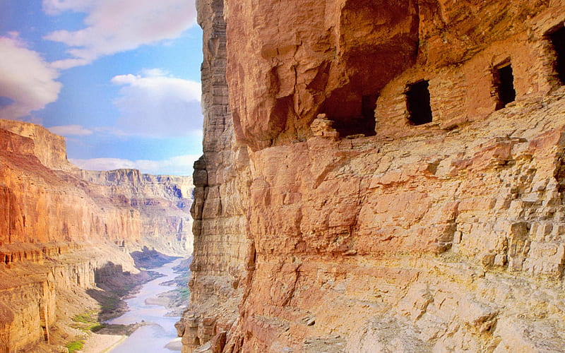 colorado river grand canyon-natural landscape, HD wallpaper