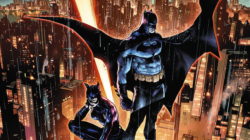 Batman, Catwoman, DC Comics, HD wallpaper