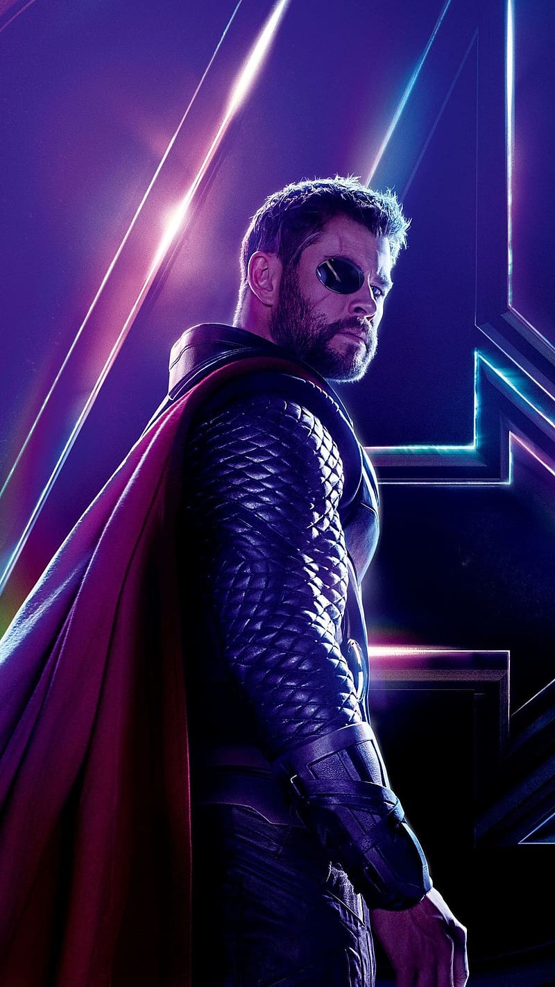 Tamil Thor, Purple Light Effect, hammer, marvel, avengers, HD phone wallpaper
