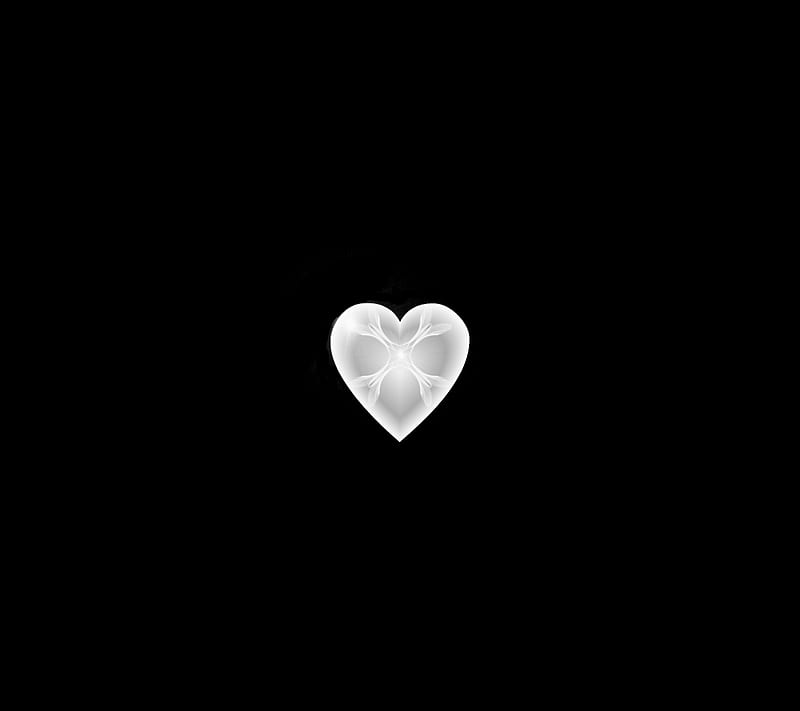 A White Heart, desenho, heart, white, HD wallpaper