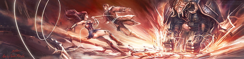 Wonder Woman Love In War, wonder-woman, superheroes, artist, artwork, digital-art, , 1, HD wallpaper