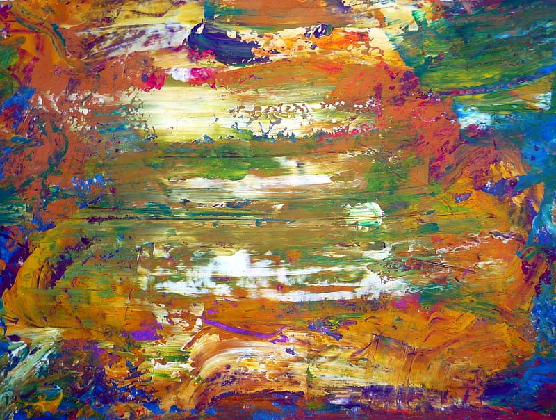 paint, abstraction, stains, modern, art, HD wallpaper