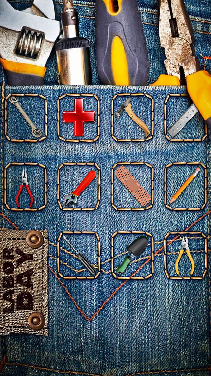 labor day, day, jeans, labor, tools, work, HD phone wallpaper