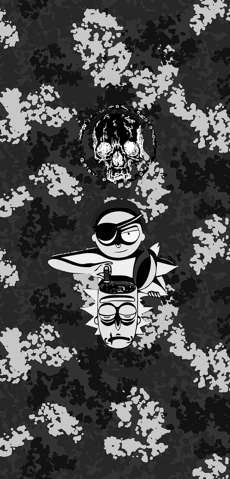 Rick and Morty, black, picsart, HD mobile wallpaper, Peakpx