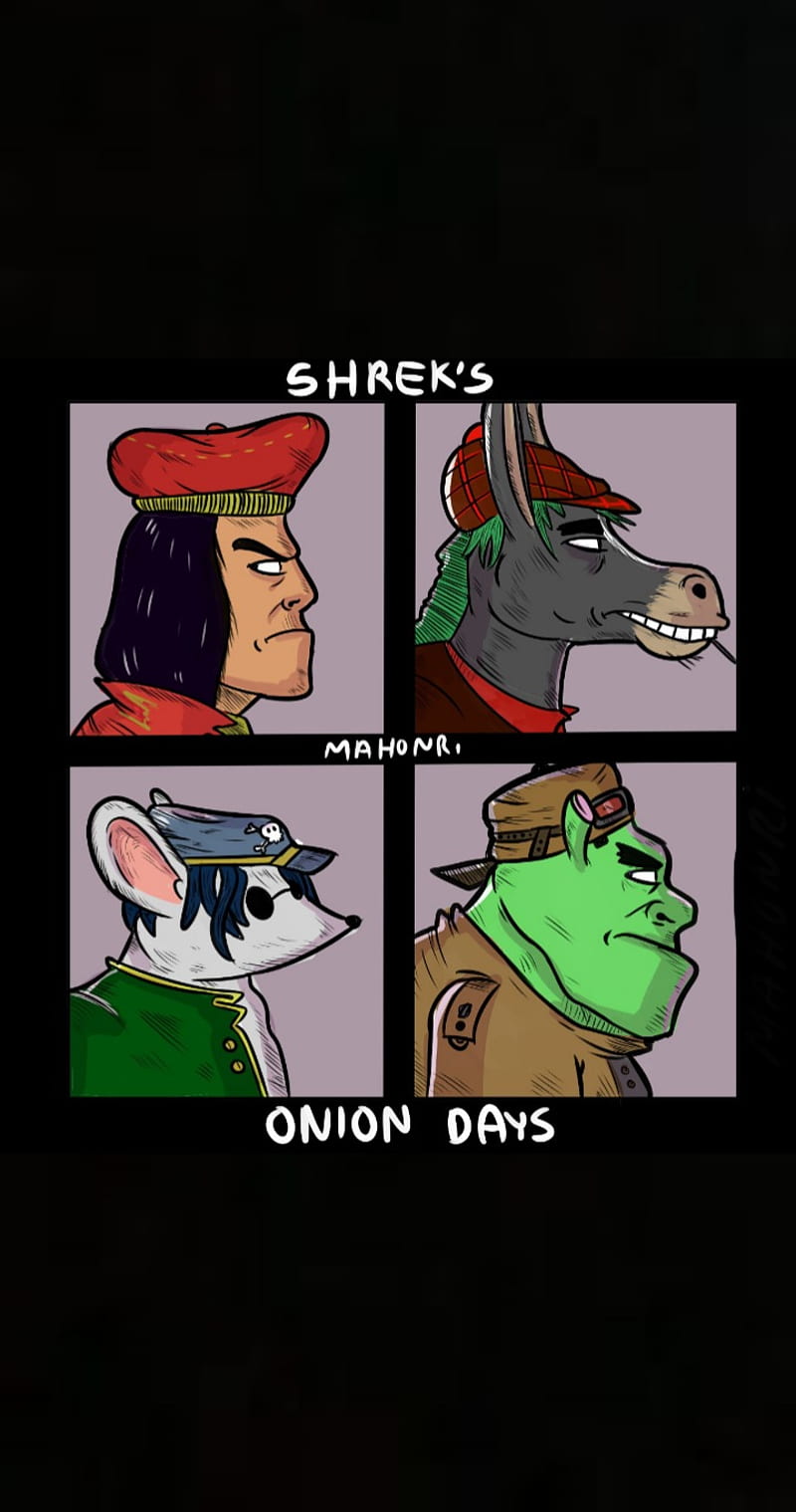 Shreks onion days, drawings, gorillaz, shrek, HD phone wallpaper