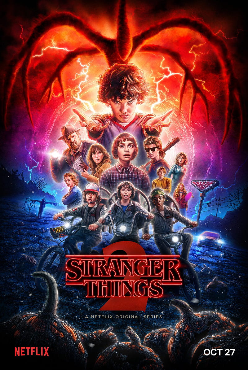 Stranger Things, eleven, poster, season 2, HD phone wallpaper