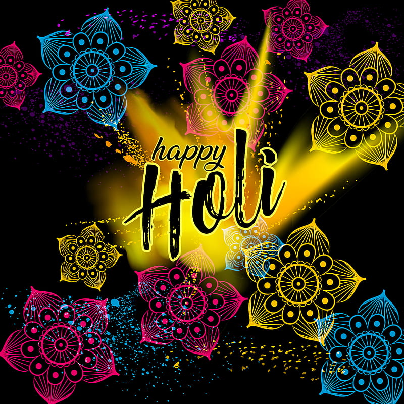 Happy Holi colors, Hindu festival, India, festival, festival of love, festival of spring, happy holi, holiday, love, HD phone wallpaper