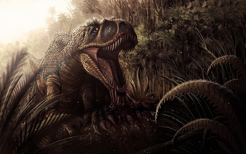 Dinosaurs, Animal, Creature, Tyrannosaurus Rex, HD wallpaper