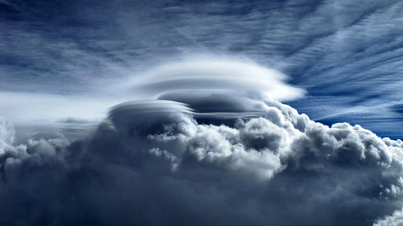 Radial Crown Cloud 1, graphy, cloud, wide screen, nature, radial, scenery, HD wallpaper