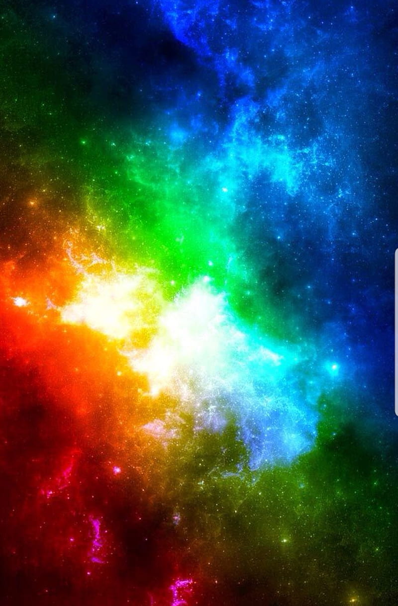 Rainbow Galaxy, colorful, blue, green, yellow, orange, red, black, HD phone  wallpaper | Peakpx