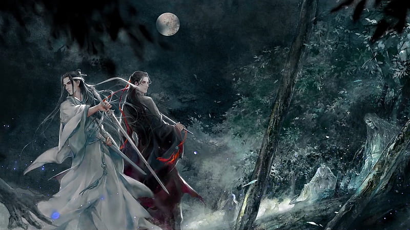 Wei wuxian, flute, mo dao zu shi, chinese clothes, Anime, HD wallpaper