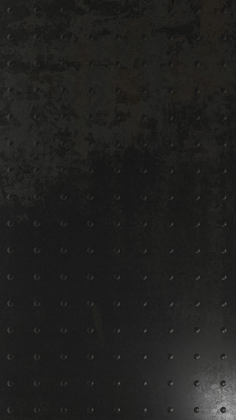 Riveting, black, dark, dots, dotted, metal, metallic, oled, rivets, rust, rusty, HD phone wallpaper
