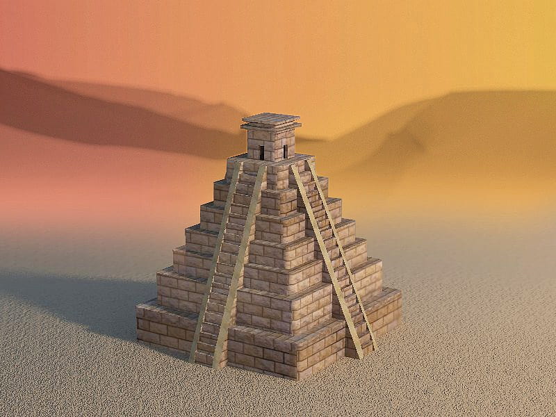 Mayan Temple by Kerem Kupeli, desert, ancient, peninsula, maya, mexico, yukatan, mayan, pyramid, historical, HD wallpaper