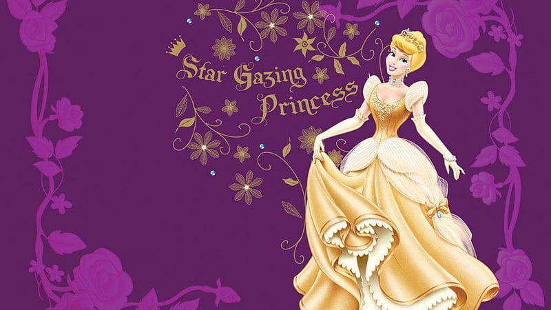 Disney Star Gazing Princess Disney, HD wallpaper