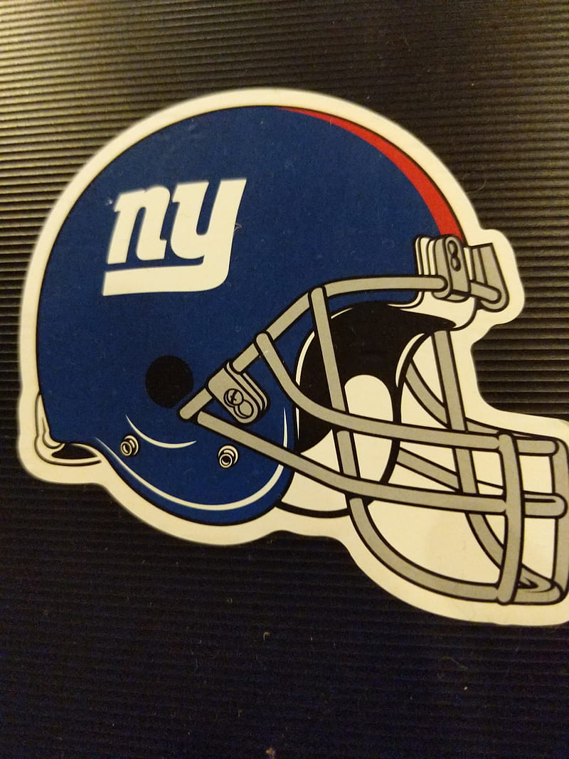 Download New York Giants Logo Blue Helmet Wallpaper