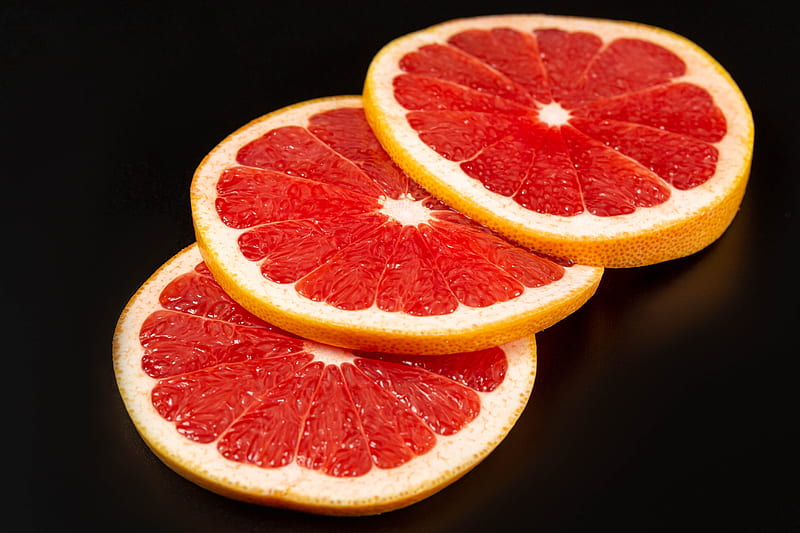 grapefruit, fruit, citrus, slices, red, HD wallpaper