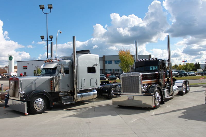 Custom Semi Trucks, custom, truck, big rig, semi, HD wallpaper