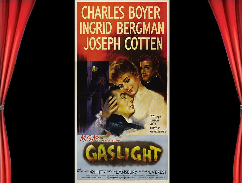 Gaslight01, Gaslight, posters, drama, classic movies, HD wallpaper