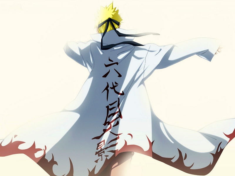 Download Uzumaki Naruto Hokage With Cracked Effect Wallpaper