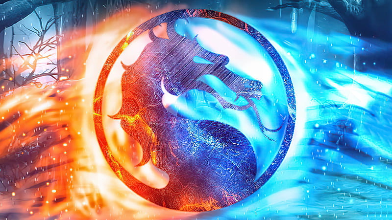 Mortal Kombat Movie Fire And Ice Logo , mortal-kombat-movie, mortal-kombat, movies, 2021-movies, HD wallpaper