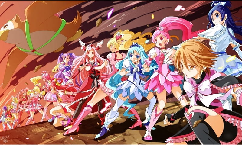 Multiple Pretty Cures Gather for Battle in Precure All-Stars F