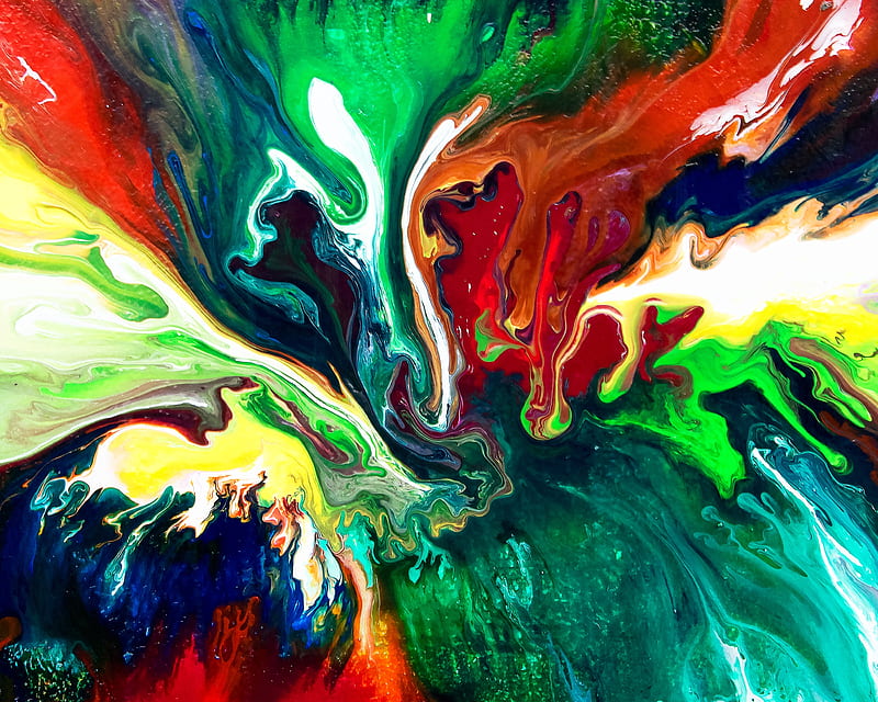 Abstract Paint Swirl, abstract, paint, colorful, HD wallpaper