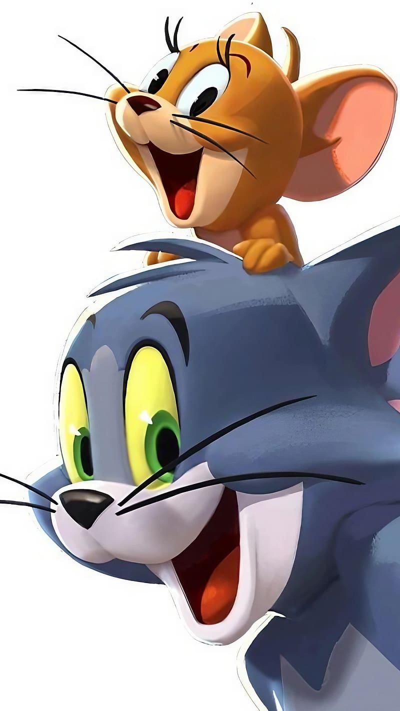 Tom And Jerry , Happy Cartoon, animated cartoon, HD phone wallpaper