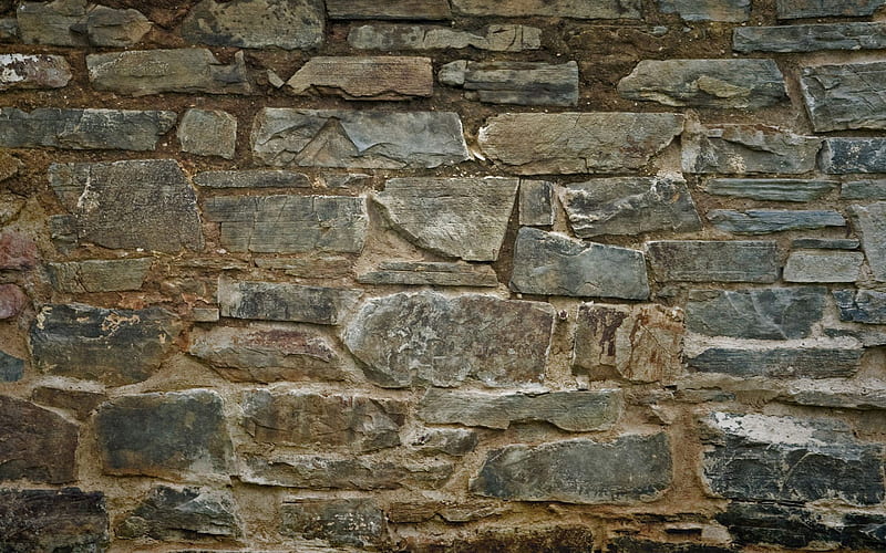 stone wall texture, stone fence, masonry texture, stones texture, stone background, HD wallpaper