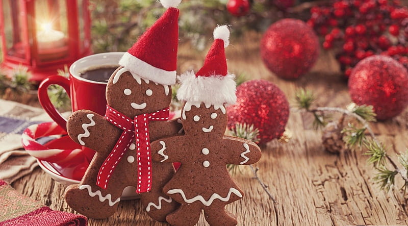 Christmas gingerbread gig, Christmas, cookies, graphy, holiday, food, gingerbread, abstract, Xmas, HD wallpaper