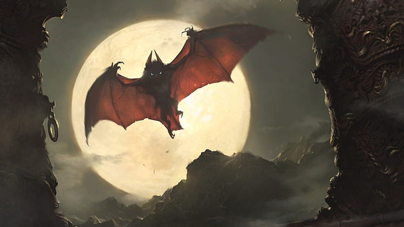 flying bats wallpaper