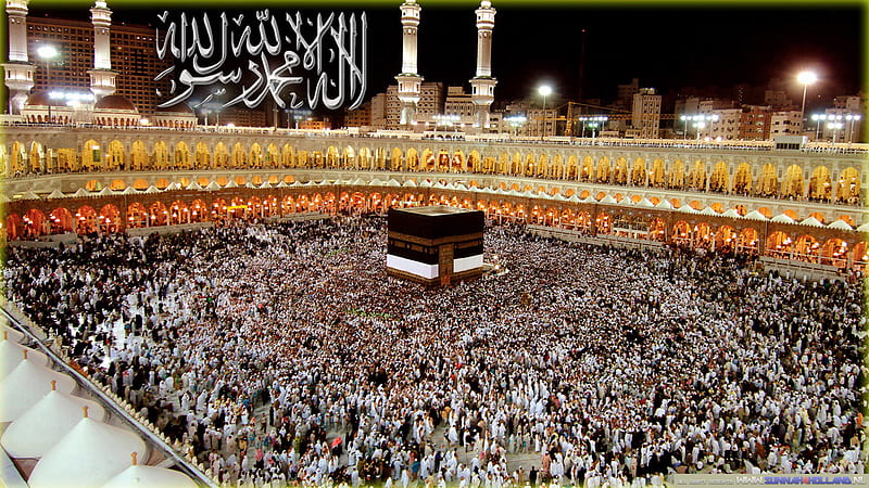 Beautiful Mecca During Nighttime Ramzan, HD wallpaper