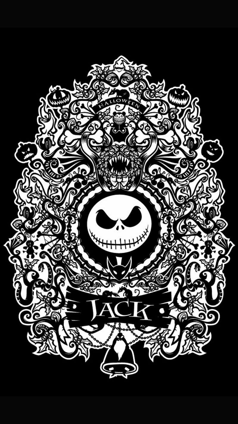 Jack, halloween, halloween jack, jack skellington, scary, skeleton, skellington, skull, HD phone wallpaper