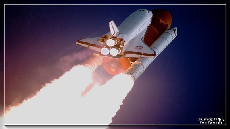 Atlantis Blasting Off 1600x900, Shuttle, Rockets, SpaceShuttle, Orbit, Space, NASA, HD wallpaper