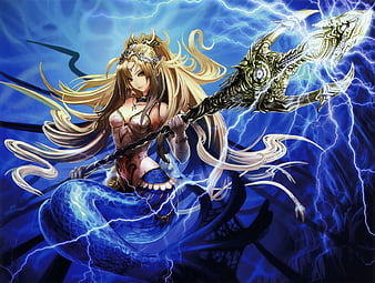 Card: Giselle, Mermaid Healer | Anime mermaid, Mermaid artwork, Mermaid art