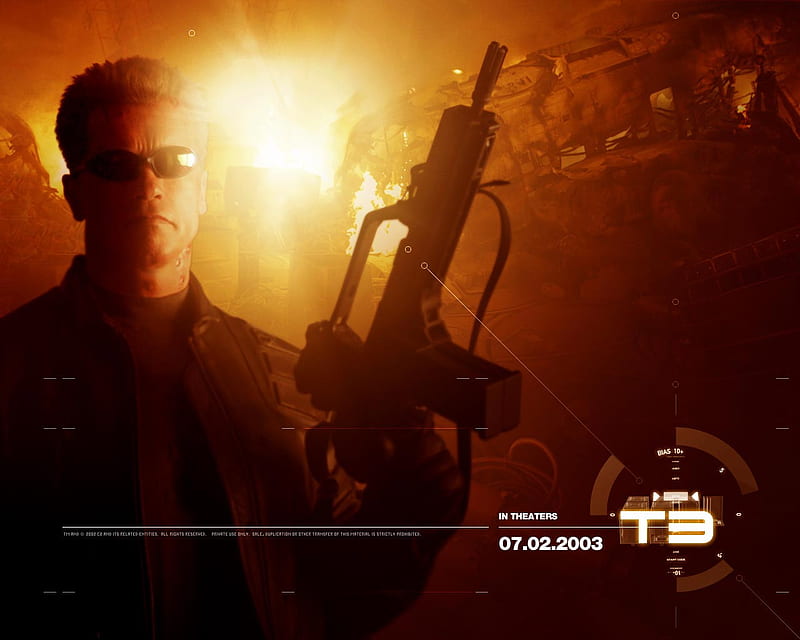 Terminator 3 Rebellion der Maschinen, arnold schwarzenegger, the terminator, sci fi, terminator 3, robot, HD wallpaper