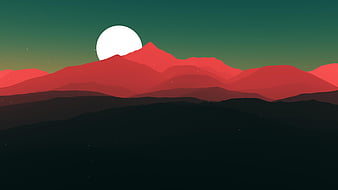 Free Minimalist Landscape Desktop Wallpaper template