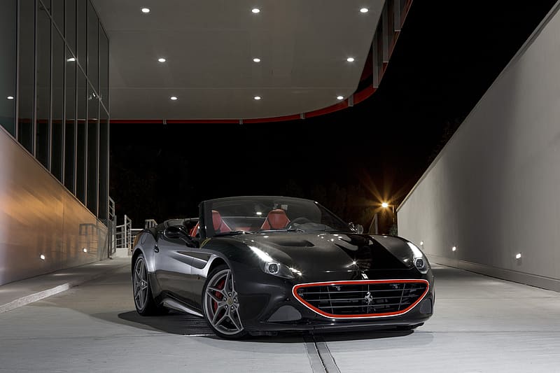 Ferrari, Ferrari California T, Vehicles, Black Car, Ferrari California T By Tailor Made, HD wallpaper