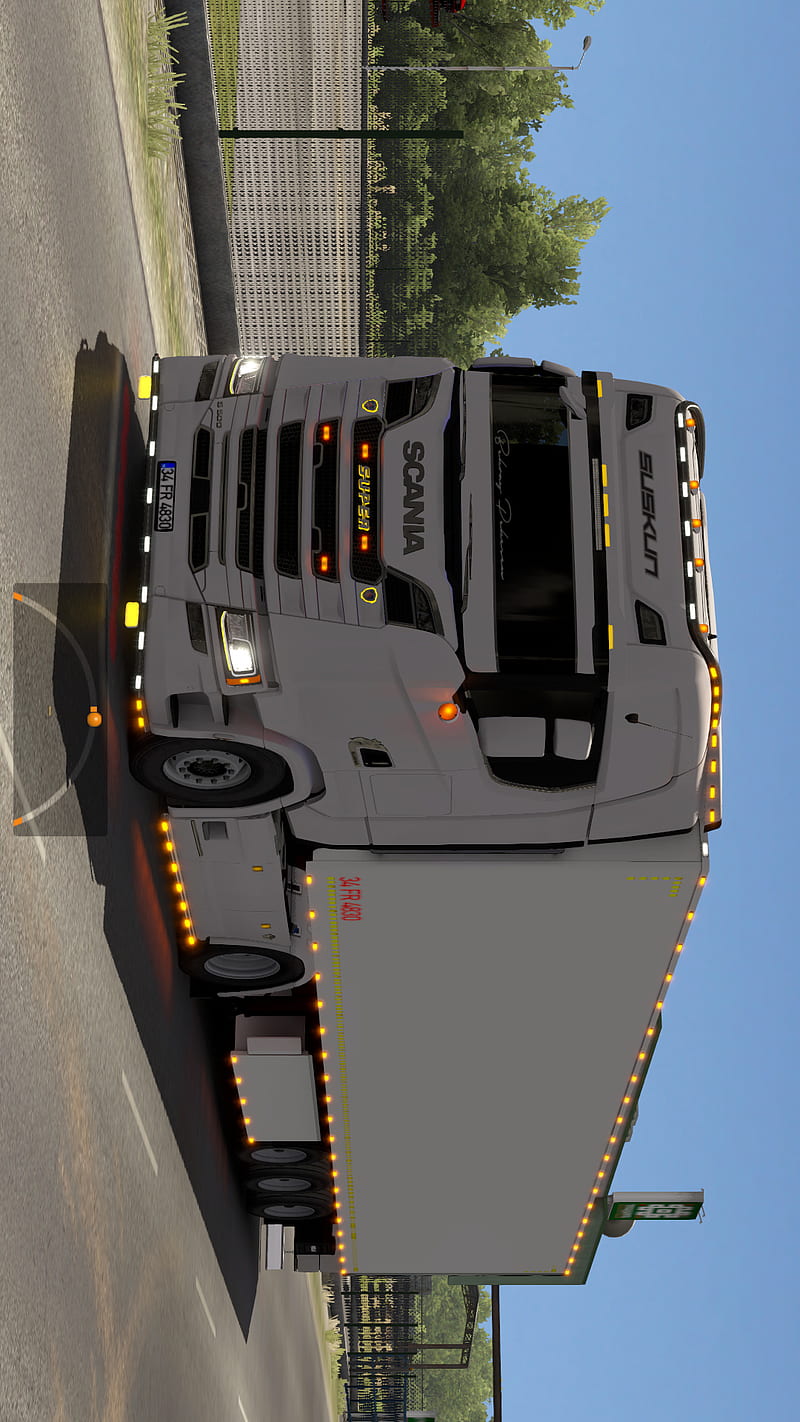 Scania, car, drive, euro, euro truck simulator 2, man, road to black sea,  simulator, HD phone wallpaper