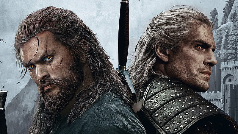 Jason And Henry Cavill In Witcher, the-witcher-season-2, the-witcher, tv-shows, artwork, HD wallpaper