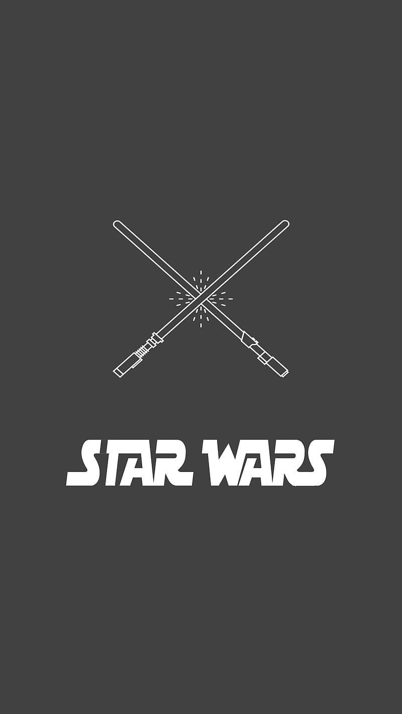 Star Wars, 929, gray, jedi, light, minimal, minimalist, saber, star wars, white, HD phone wallpaper
