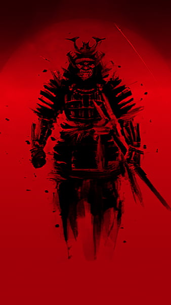 Samurai Warrior Sunset 4K Phone iPhone Wallpaper #4870a