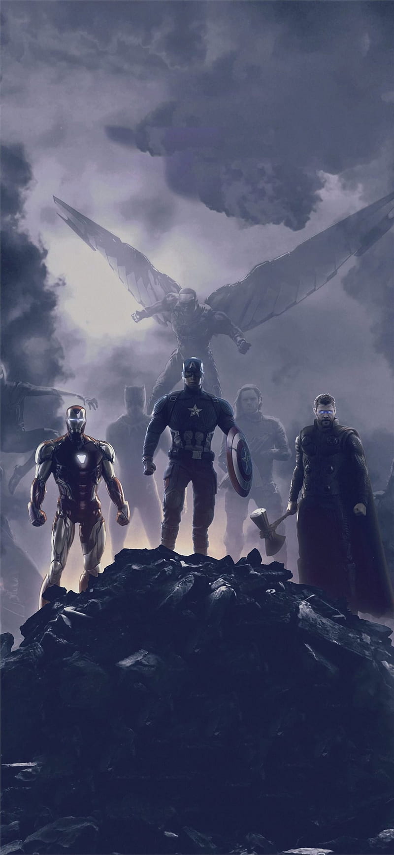 Avengers endgame, captain america, iron man, thor, HD phone ...